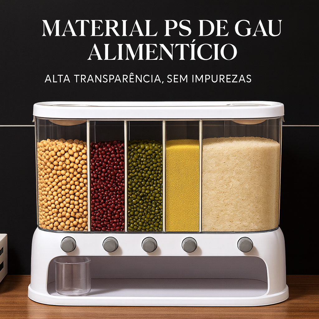 Dispenser de Grãos Selado para Parede (10kg)