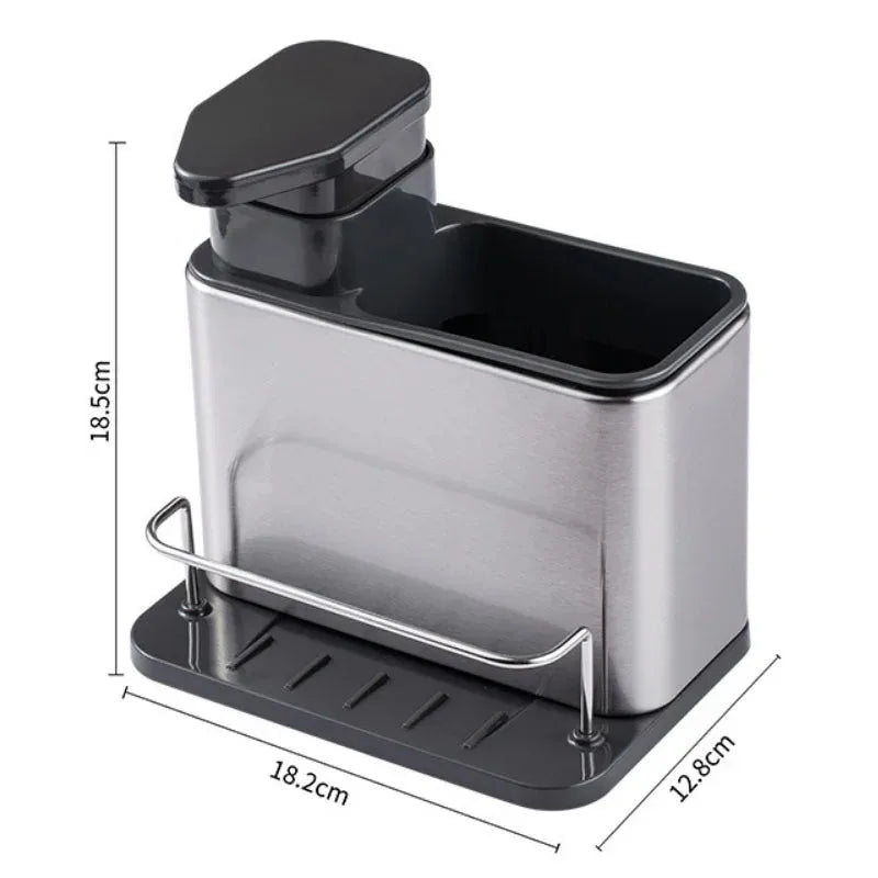 Dispenser de Sabonete Inox para Pia | Organização e Praticidade na Cozinha