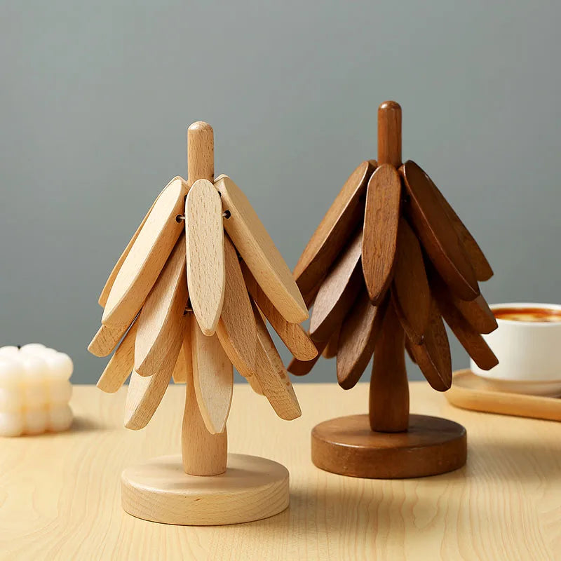 Descanso de Panela em Madeira | Kit com 10 Peças Decorativo (Cópia)