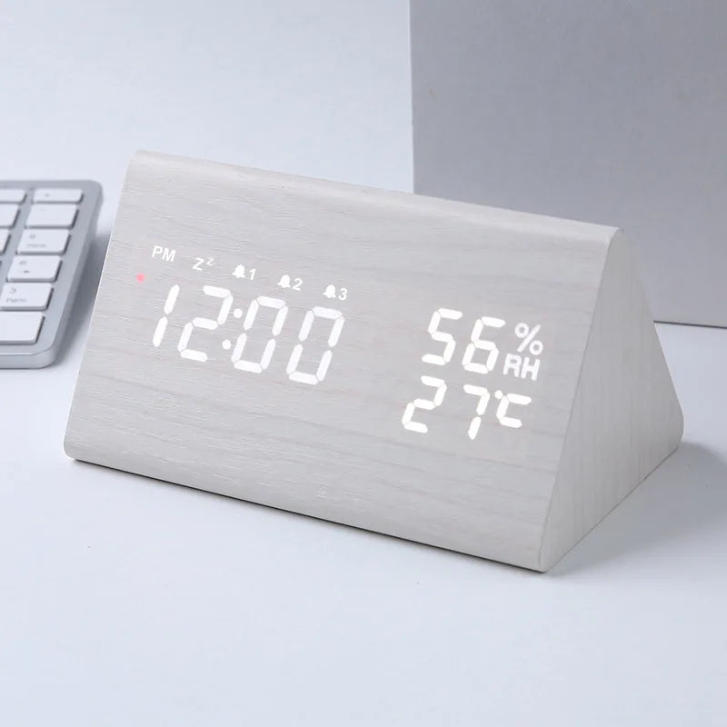 Relógio Despertador Digital LED de Mesa –hora , data, temperatura.