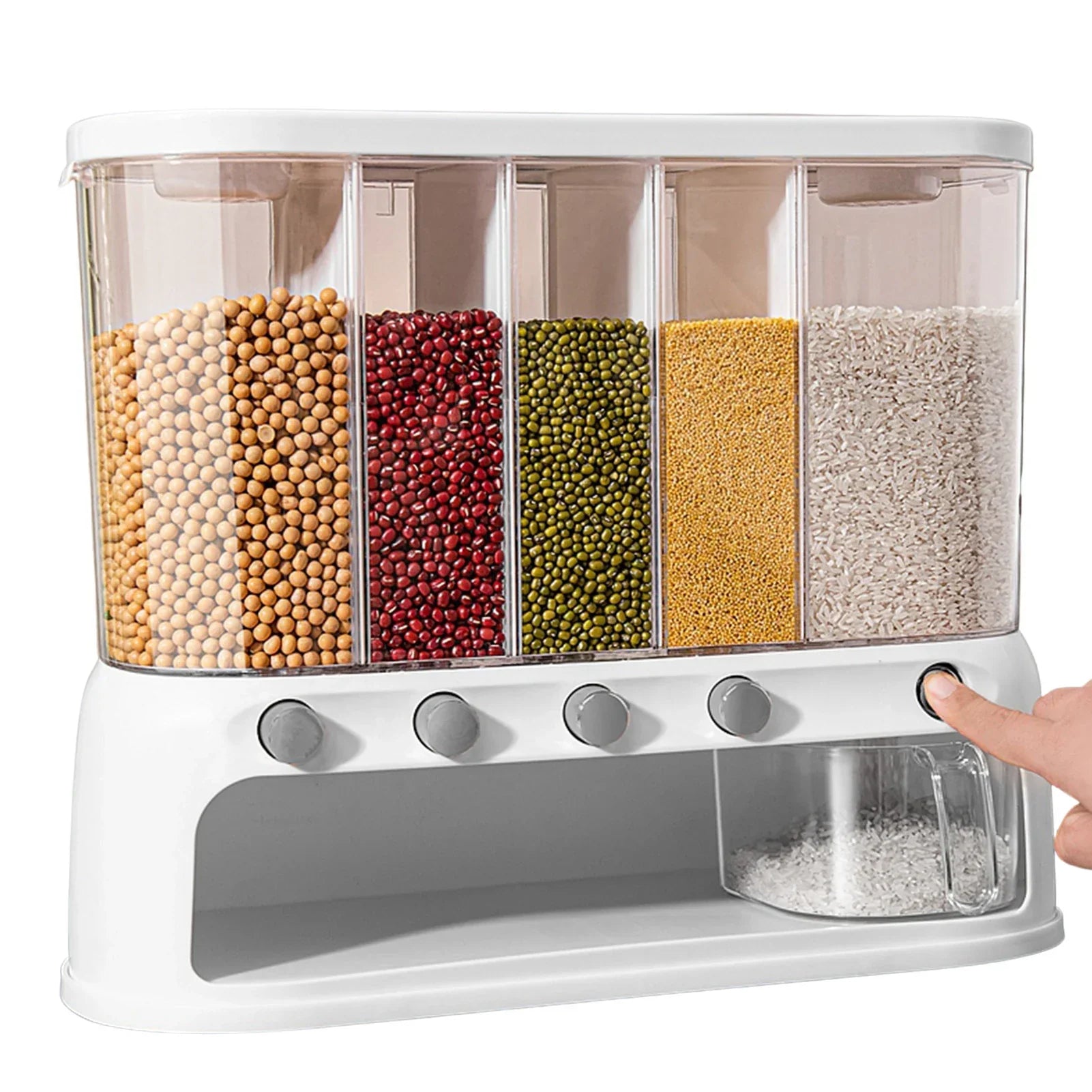 Dispenser de Grãos Selado para Parede (10kg)