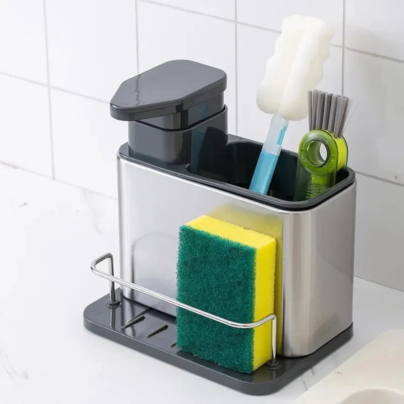 Dispenser de Sabonete Inox para Pia | Organização e Praticidade na Cozinha