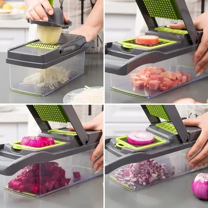 Fatiador de Legumes 16 em 1 Multifuncional Inox