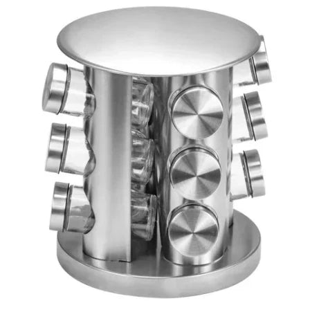Porta Temperos SpiceFlow Pro™ – Organização Instantânea
