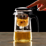 Bule de Vidro 600ml com Infusor | Chá Prático e Elegante